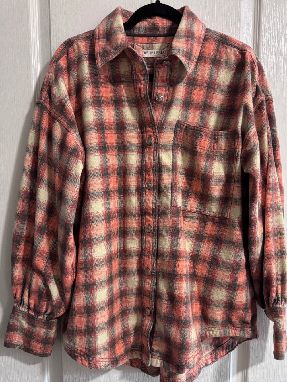 Free People We The Free Ashley Plaid Shirt - Picture 3 of 4